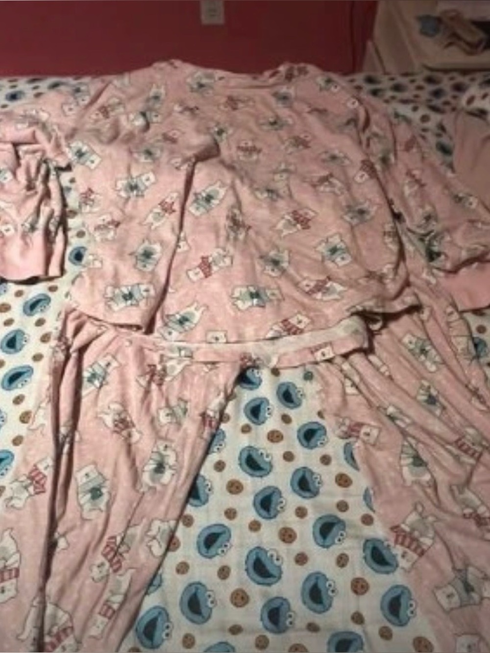 pink polar bear pajama set